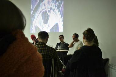 Diskuse se konala v Galerii Kurzor při příležitosti představení výstavních katalogů Podmínky nemožnosti